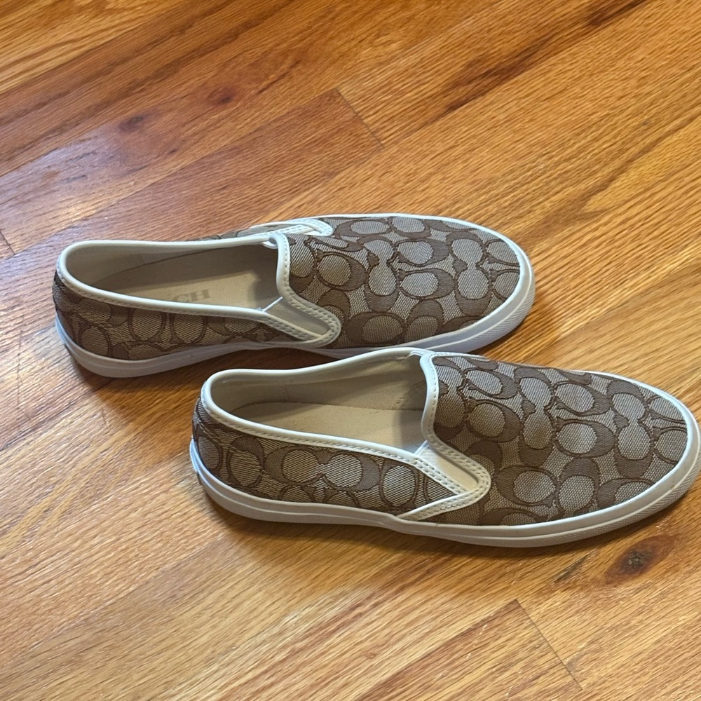Brown Slip-On Sneakers
